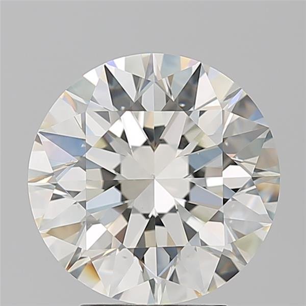 4.06ct K VS2 Rare Carat Ideal Cut Round Diamond