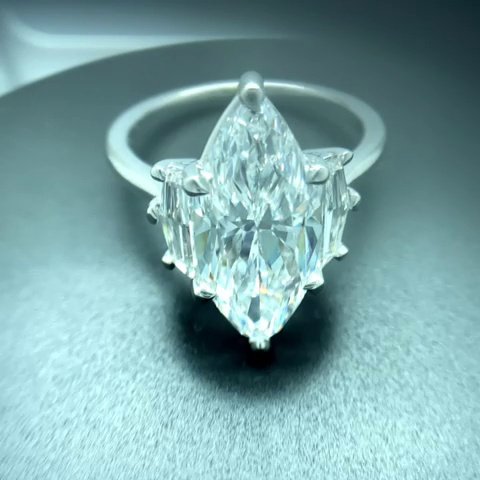 3.59ct D VS2 Very Good Cut Marquise Diamond