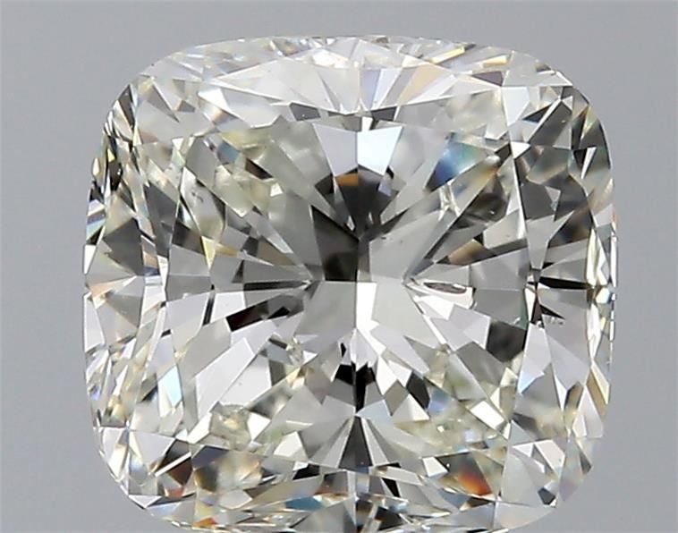 4.13ct J SI1 Very Good Cut Cushion Diamond