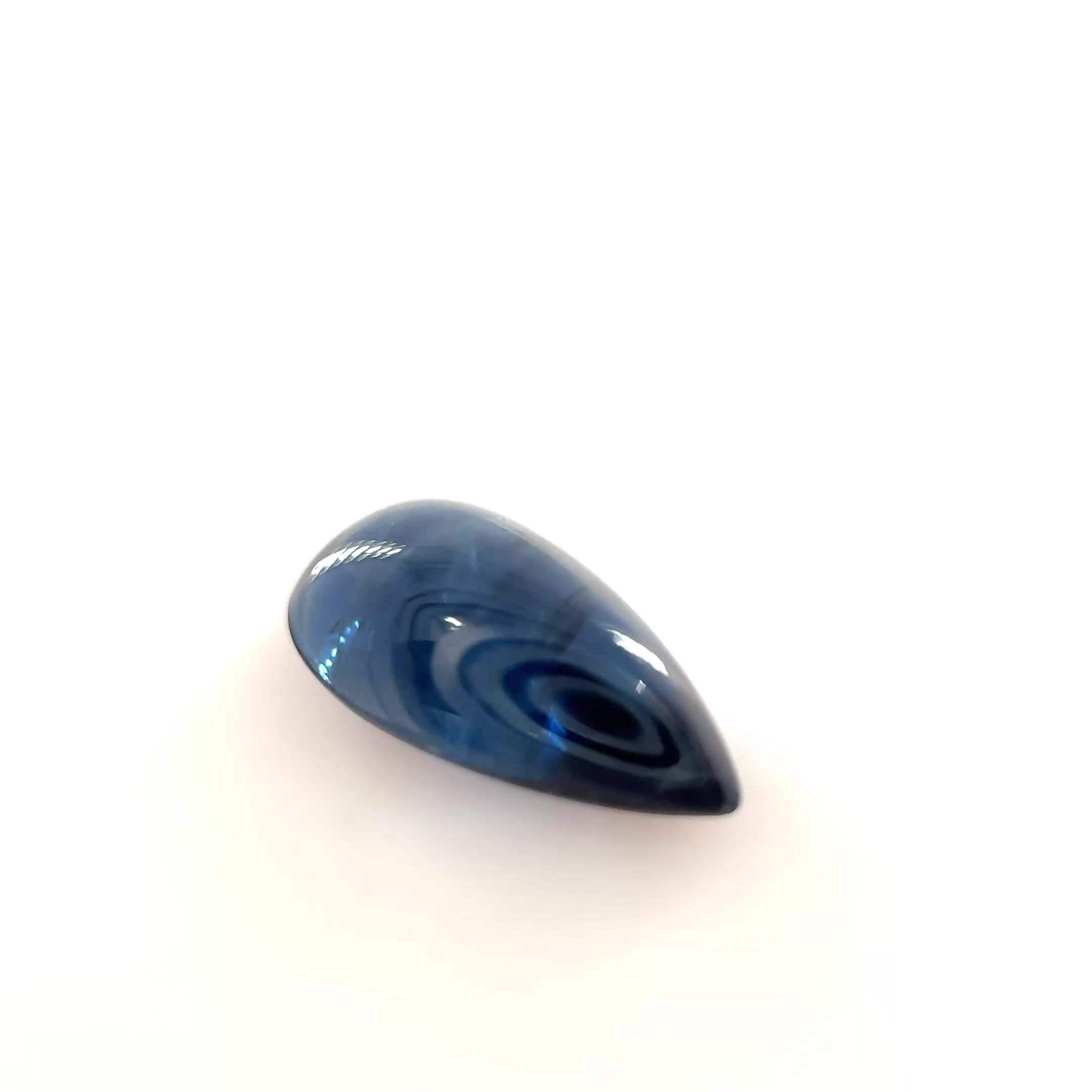 2.24 Carat Deep Blue Pear Sapphire