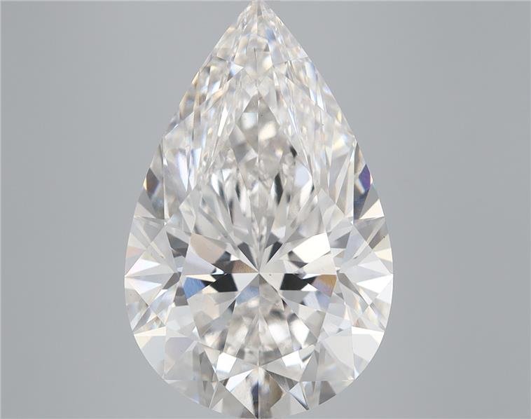 7.15ct G VS2 Rare Carat Ideal Cut Pear Lab Grown Diamond