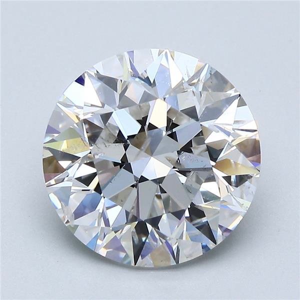 3.99ct E SI2 Rare Carat Ideal Cut Round Diamond