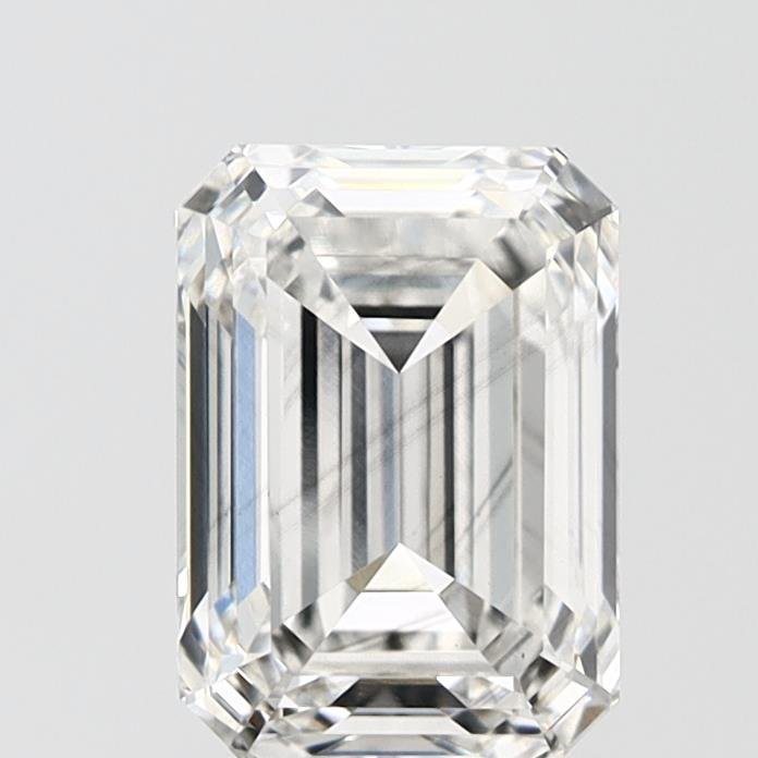 2.06ct G SI1 Rare Carat Ideal Cut Emerald Lab Grown Diamond
