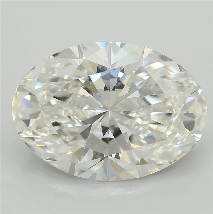 5.22ct F VS1 Rare Carat Ideal Cut Oval Lab Grown Diamond