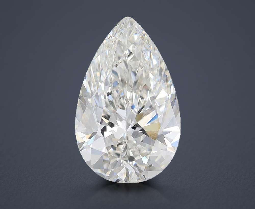 3.58 Carat Pear Lab Diamond