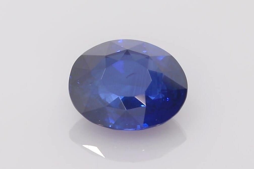 8.69 Carat Vivid Blue Oval Sapphire