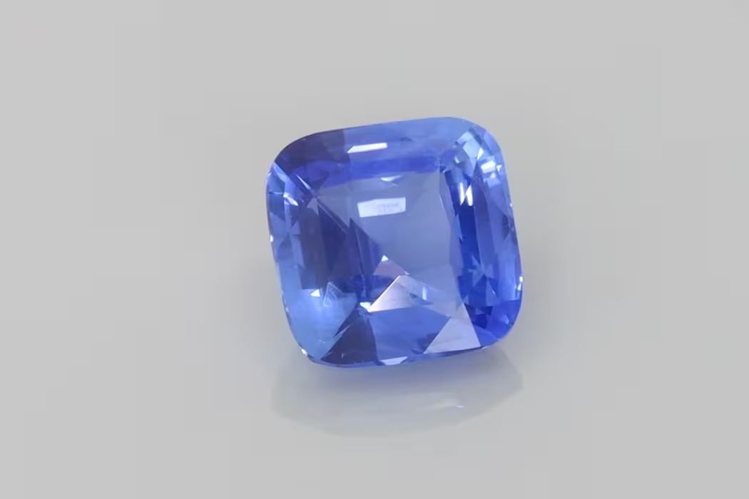 2.56 Carat Blue Cushion Sapphire