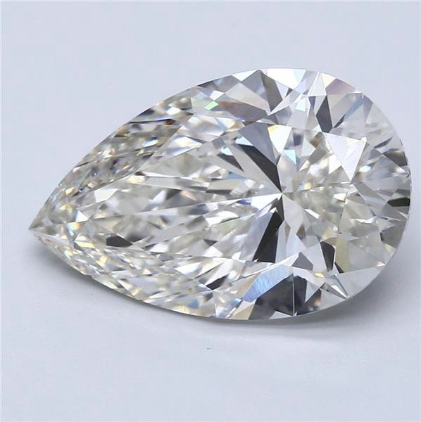 9.04ct H VS1 Rare Carat Ideal Cut Pear Lab Grown Diamond