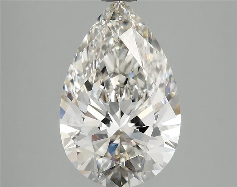 3.07ct H VS2 Rare Carat Ideal Cut Pear Lab Grown Diamond