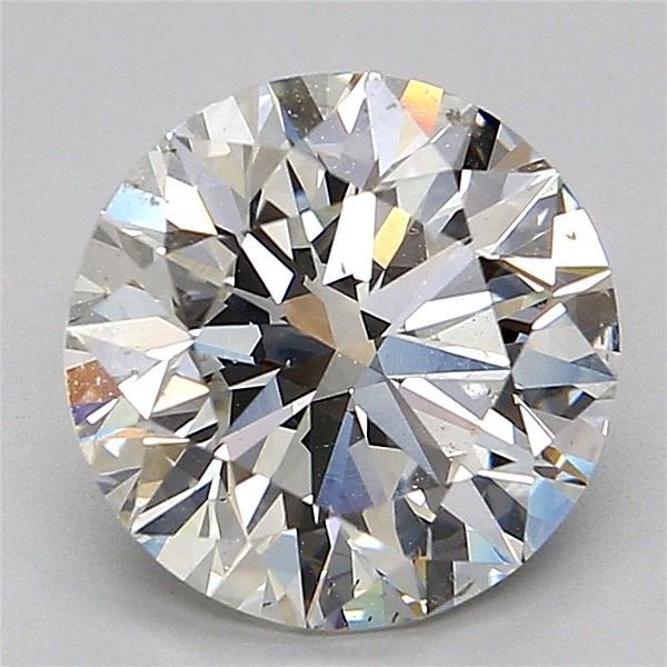 3.01ct I SI1 Rare Carat Ideal Cut Round Diamond