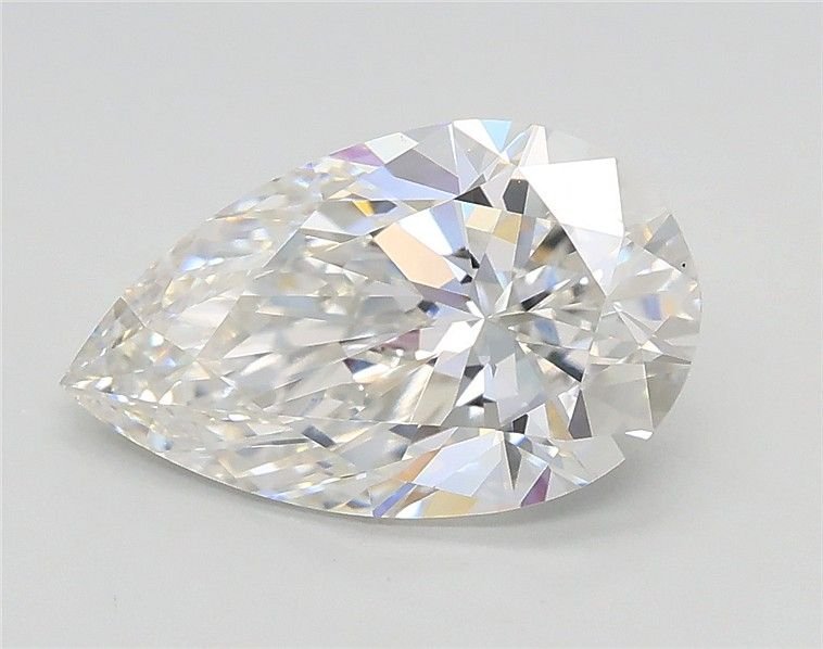 2.02ct F VS1 Rare Carat Ideal Cut Pear Lab Grown Diamond