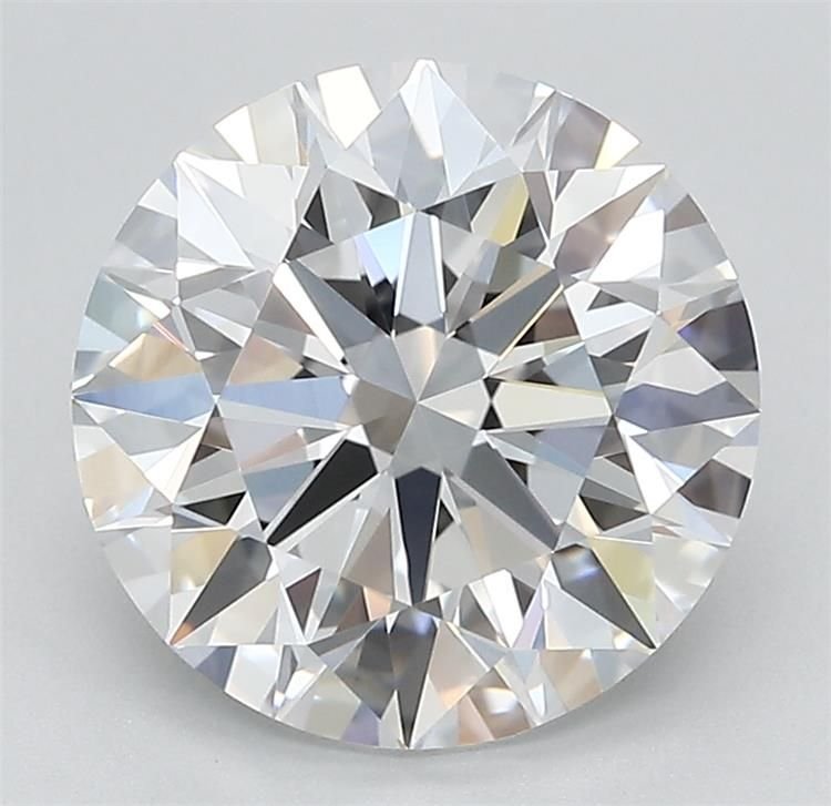 3.44ct D IF Rare Carat Ideal Cut Round Lab Grown Diamond