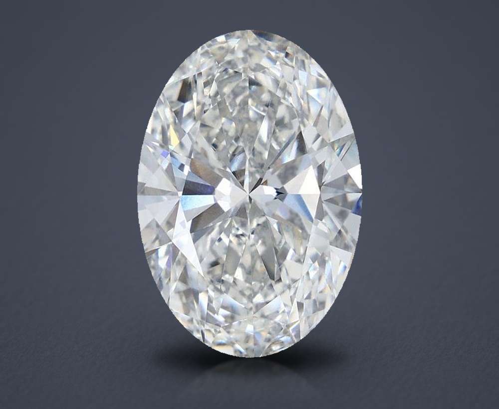 6.94 Carat Oval Lab Diamond