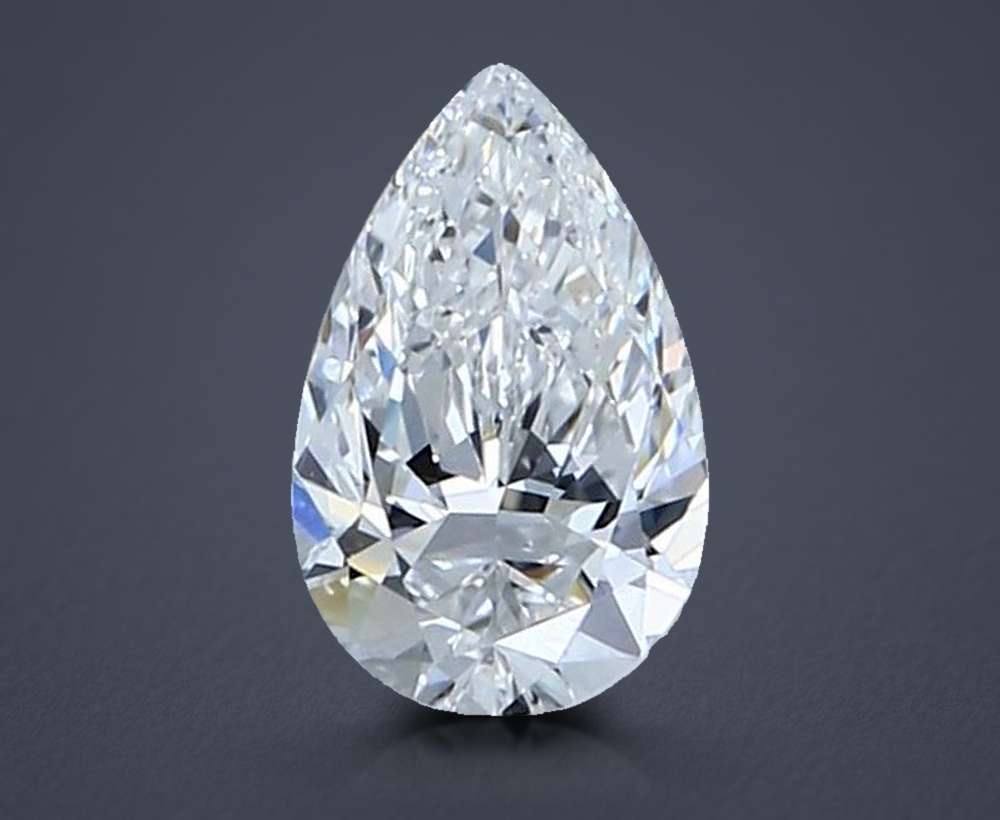 0.71 Carat Pear Natural Diamond