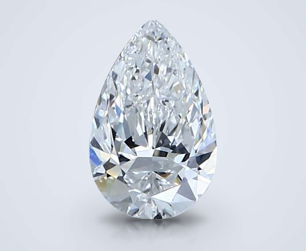 0.71 Carat Pear Natural Diamond