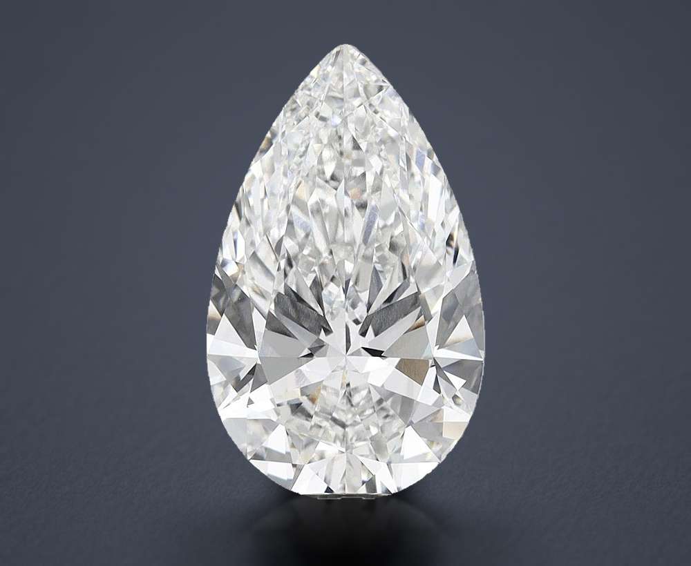 11.57 Carat Pear Lab Diamond