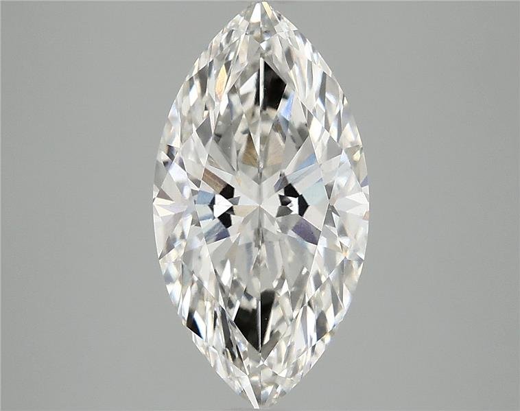 3.07ct H VS2 Rare Carat Ideal Cut Marquise Lab Grown Diamond