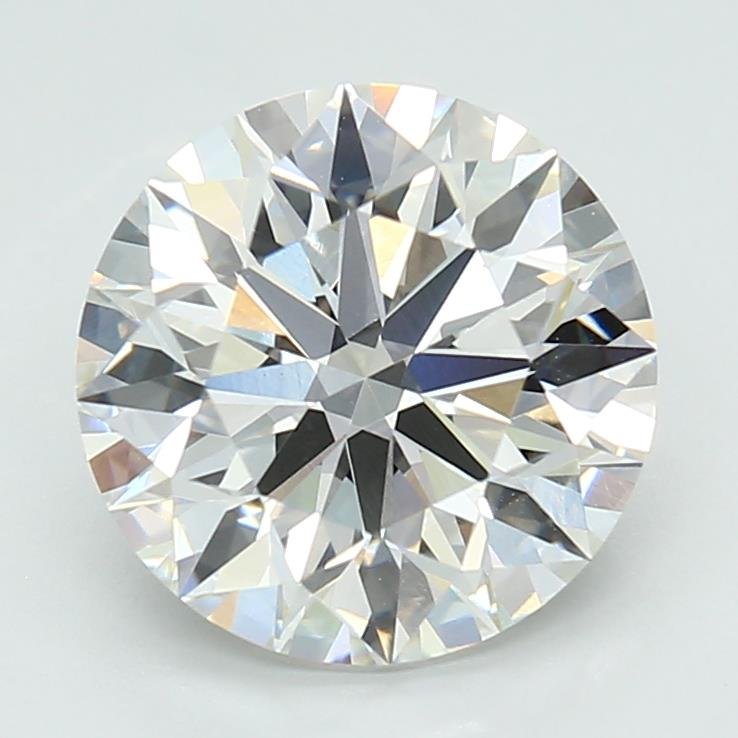 2.73ct F VVS2 Rare Carat Ideal Cut Round Lab Grown Diamond