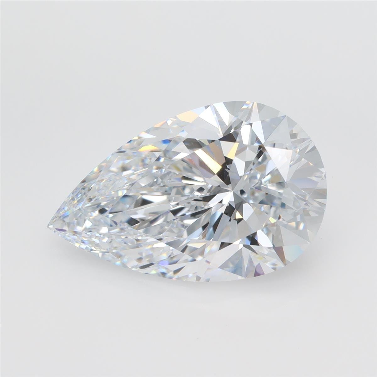 5.09ct E VVS2 Rare Carat Ideal Cut Pear Lab Grown Diamond