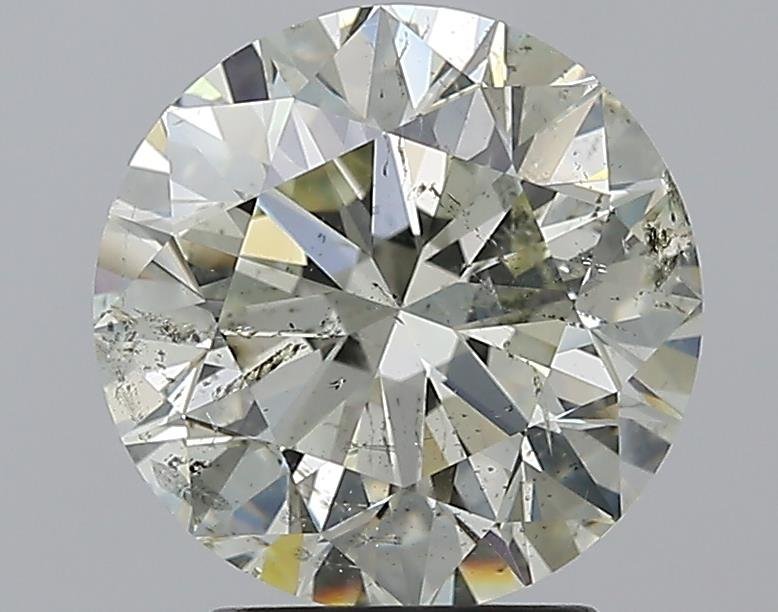 3.01ct K SI2 Excellent Cut Round Diamond
