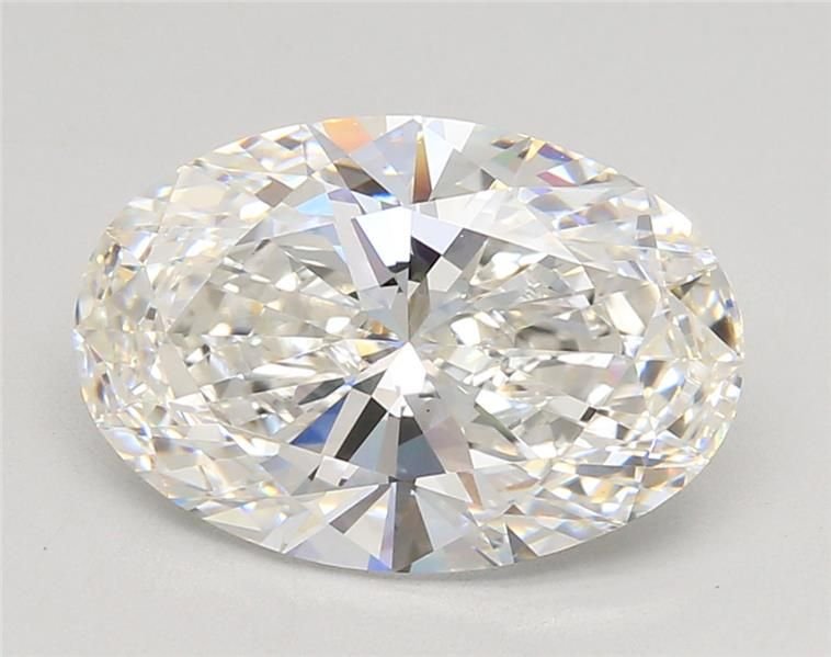 4.56ct F VS1 Rare Carat Ideal Cut Oval Lab Grown Diamond