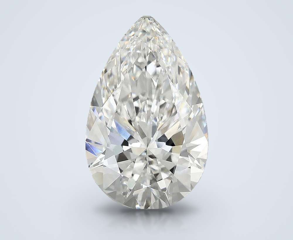 5.53 Carat Pear Lab Diamond