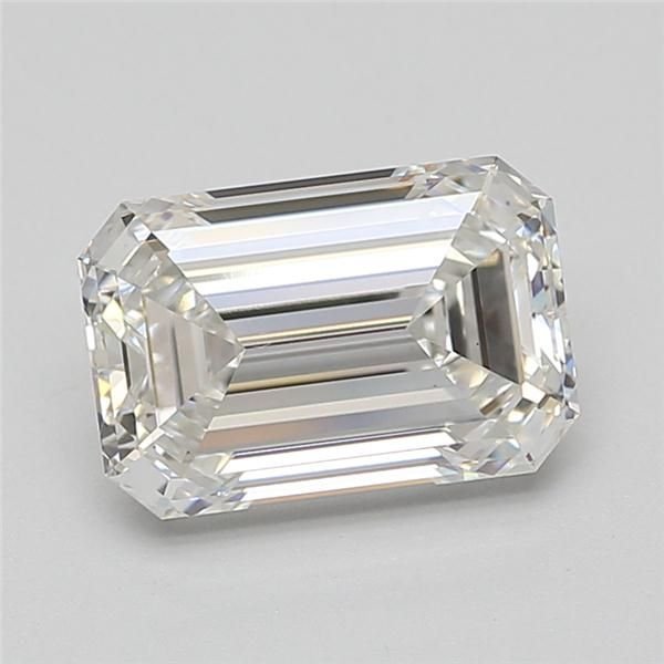 3.44ct G VS2 Rare Carat Ideal Cut Emerald Lab Grown Diamond