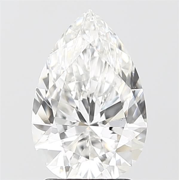 2.01ct F VS2 Rare Carat Ideal Cut Pear Lab Grown Diamond