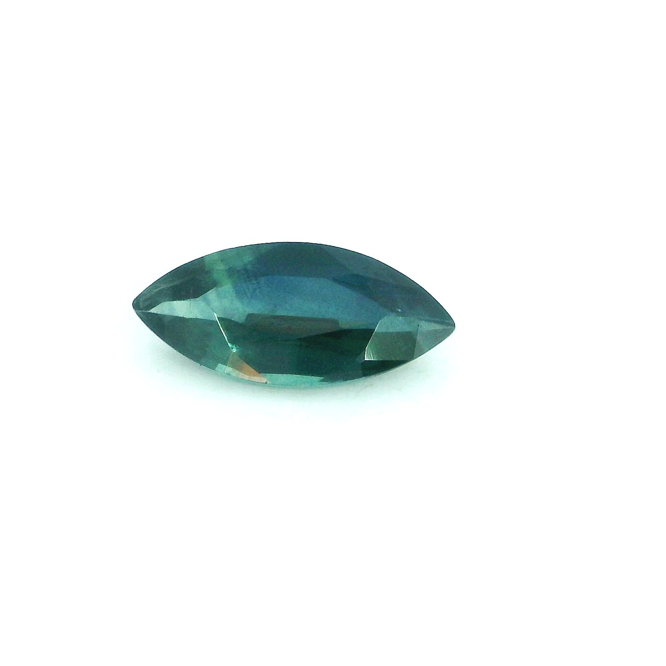 0.95 Carat Blue Marquise Sapphire