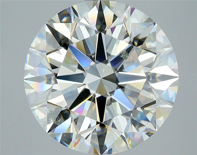 4.20ct K SI2 Rare Carat Ideal Cut Round Diamond