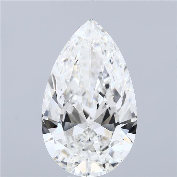 14.05ct F VS1 Rare Carat Ideal Cut Pear Lab Grown Diamond