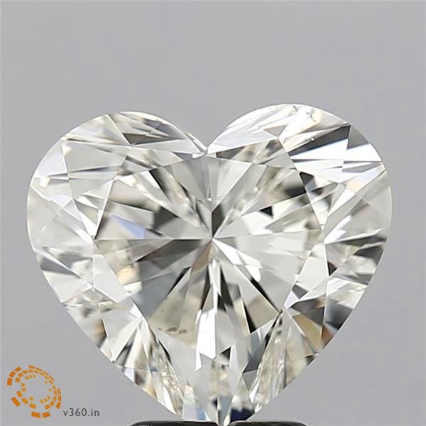 4.02ct K SI1 Rare Carat Ideal Cut Heart Diamond