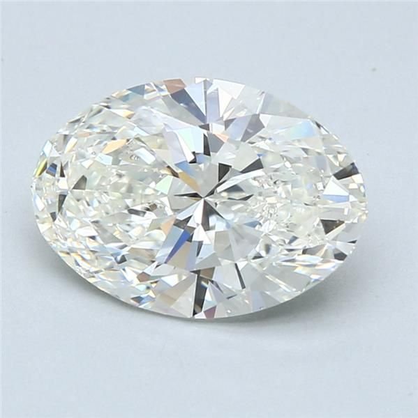 3.03ct I SI2 Rare Carat Ideal Cut Oval Diamond