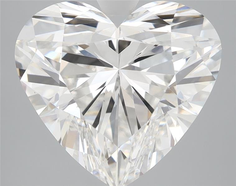 5.10ct F VS1 Rare Carat Ideal Cut Heart Lab Grown Diamond