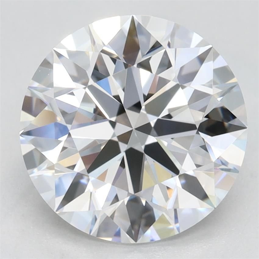 3.06ct D IF Rare Carat Ideal Cut Round Lab Grown Diamond