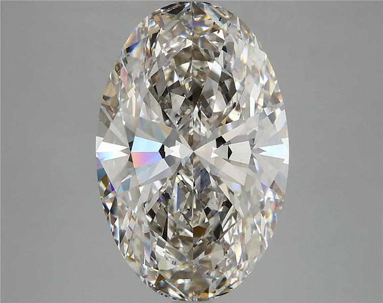 5.46ct H VS2 Rare Carat Ideal Cut Oval Lab Grown Diamond