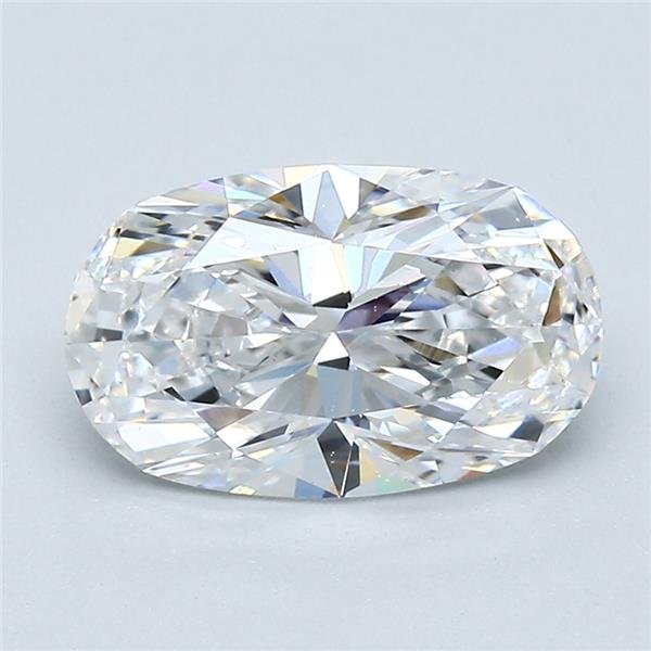 2.01ct D VS2 Very Good Cut Oval Diamond