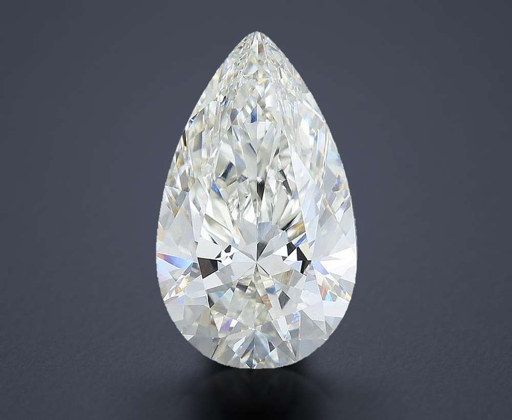 8.08 Carat Pear Lab Diamond