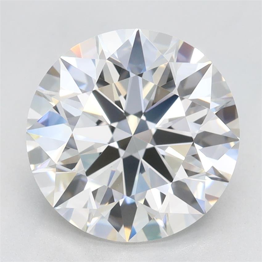 2.61ct F IF Rare Carat Ideal Cut Round Lab Grown Diamond