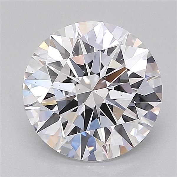 3.02ct E VS2 Rare Carat Ideal Cut Round Lab Grown Diamond