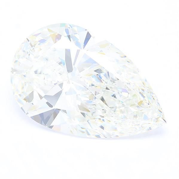 11.08ct F VVS2 Rare Carat Ideal Cut Pear Lab Grown Diamond