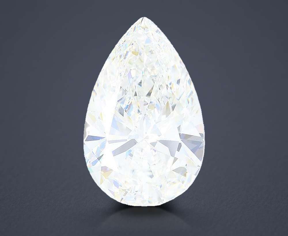 11.08 Carat Pear Lab Diamond