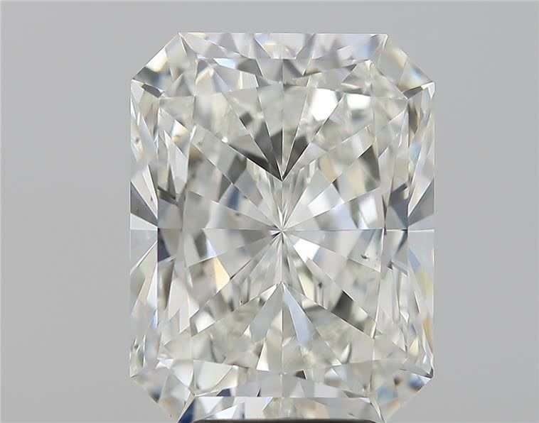 5.21ct I VS2 Rare Carat Ideal Cut Radiant Diamond