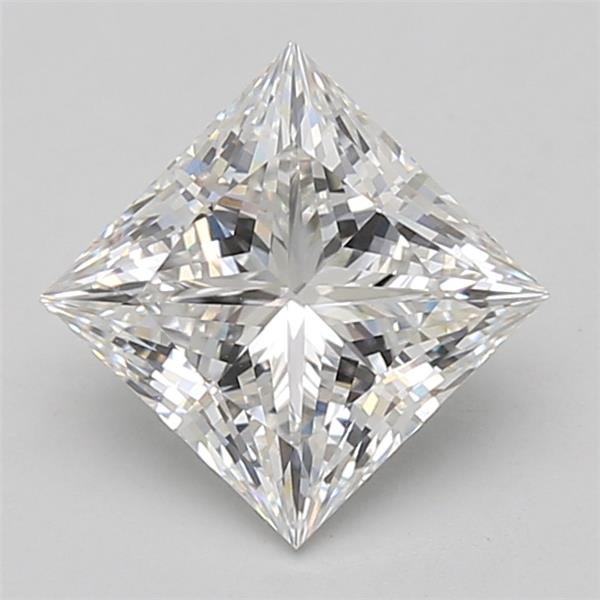 2.06ct E VS1 Rare Carat Ideal Cut Princess Lab Grown Diamond