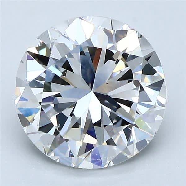 2.50ct F VS2 Good Cut Round Diamond