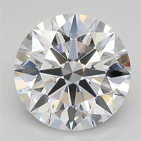 2.34ct D VVS2 Rare Carat Ideal Cut Round Lab Grown Diamond