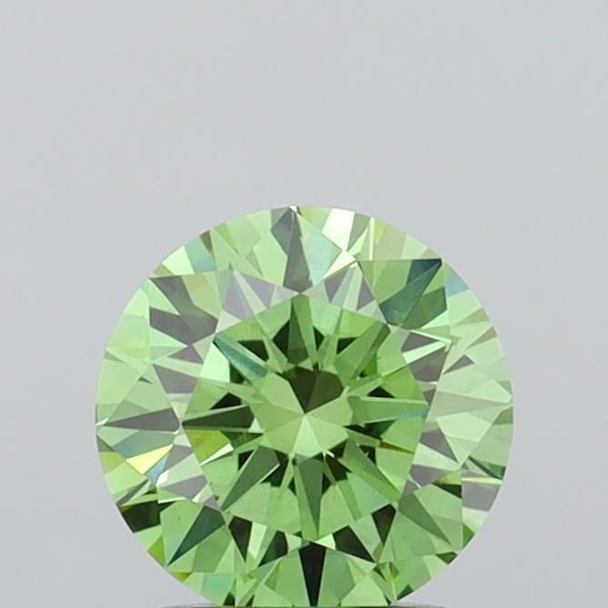 1.52 Ct. Fancy Vivid Green Round Lab Diamond
