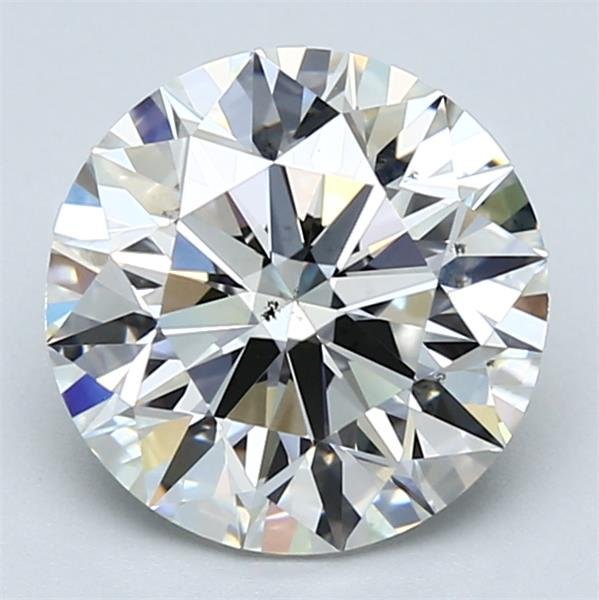 3.01ct G SI1 Rare Carat Ideal Cut Round Diamond