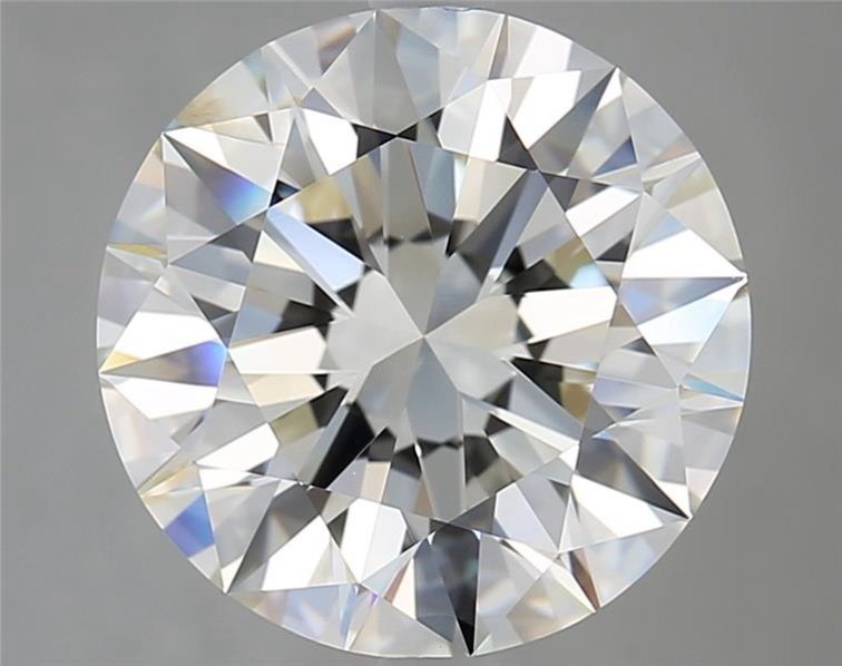 5.14ct J SI2 Rare Carat Ideal Cut Round Diamond
