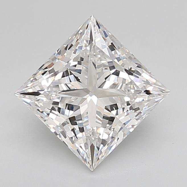 2.51ct E VS1 Rare Carat Ideal Cut Princess Lab Grown Diamond